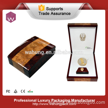wooden commemorative coin gift box